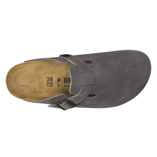 Birkenstock Leather Boston Leve Velvet